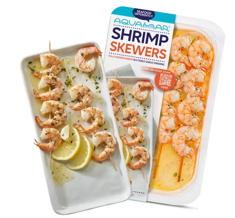Home Cook Aquamar Shrimp Skewers